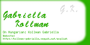 gabriella kollman business card